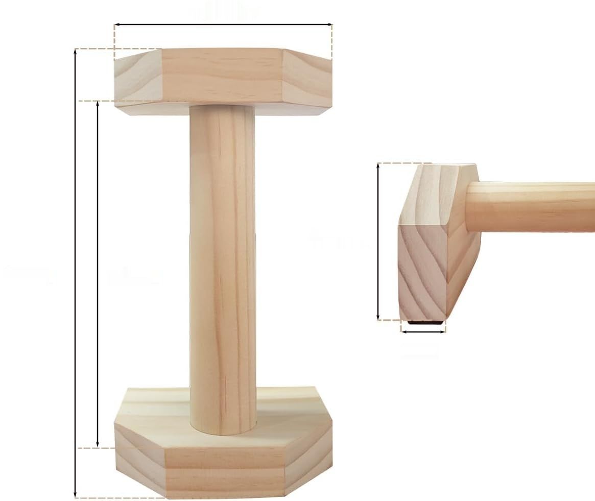 Drewniane paraletki PowerBars, uchwyty do pompek, kalistenika, joga