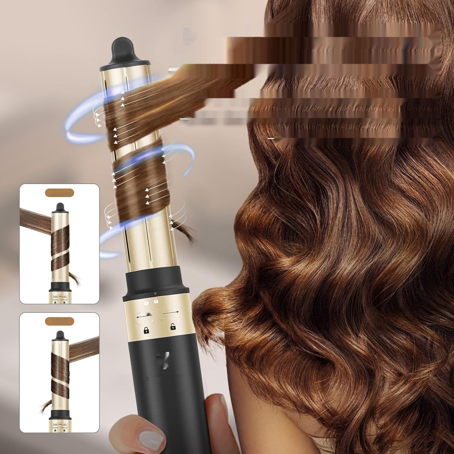 webeauty Suszarka 5 w 1, 110000 RPM, suszenie, prostowanie, objętość