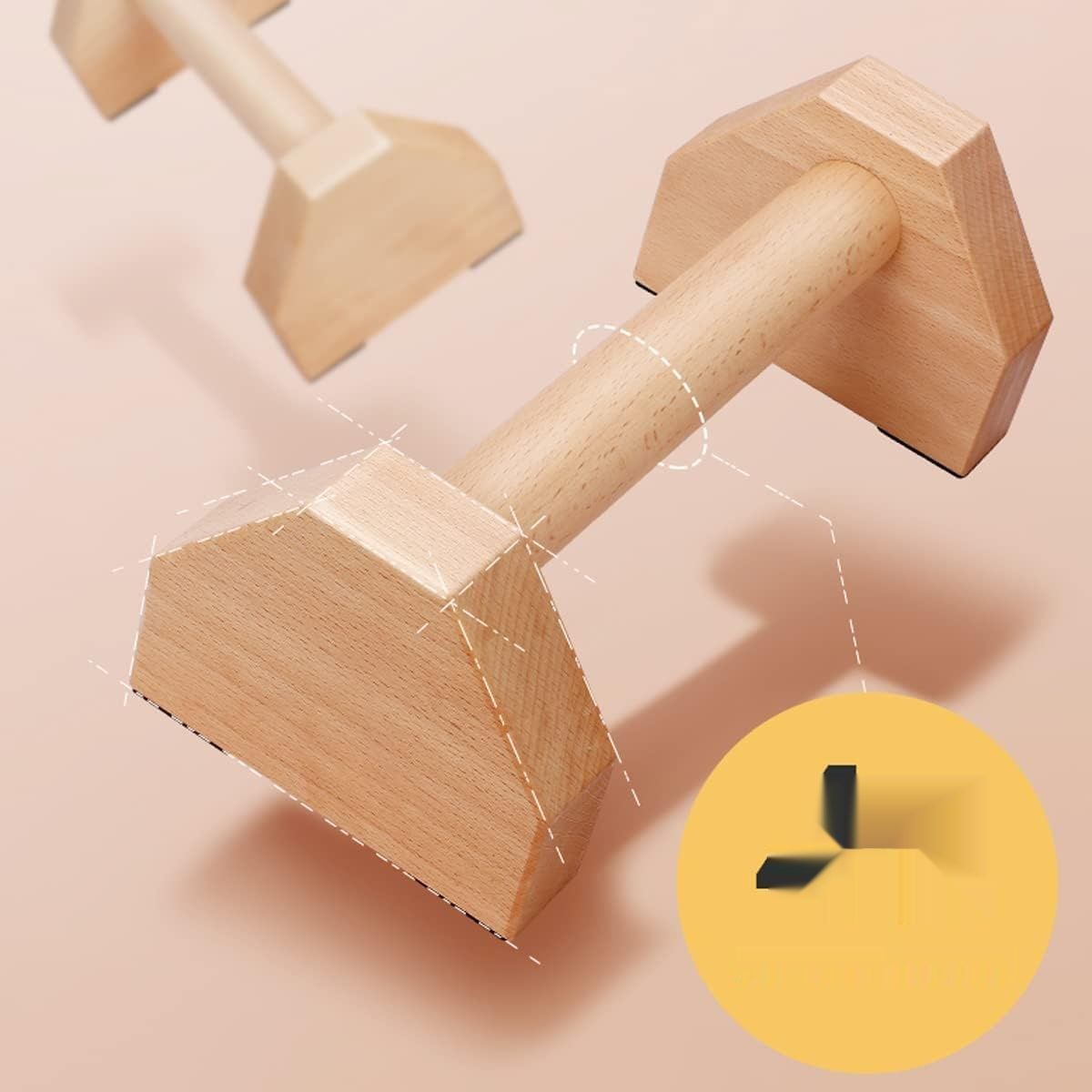 Drewniane paraletki PowerBars, uchwyty do pompek, kalistenika, joga