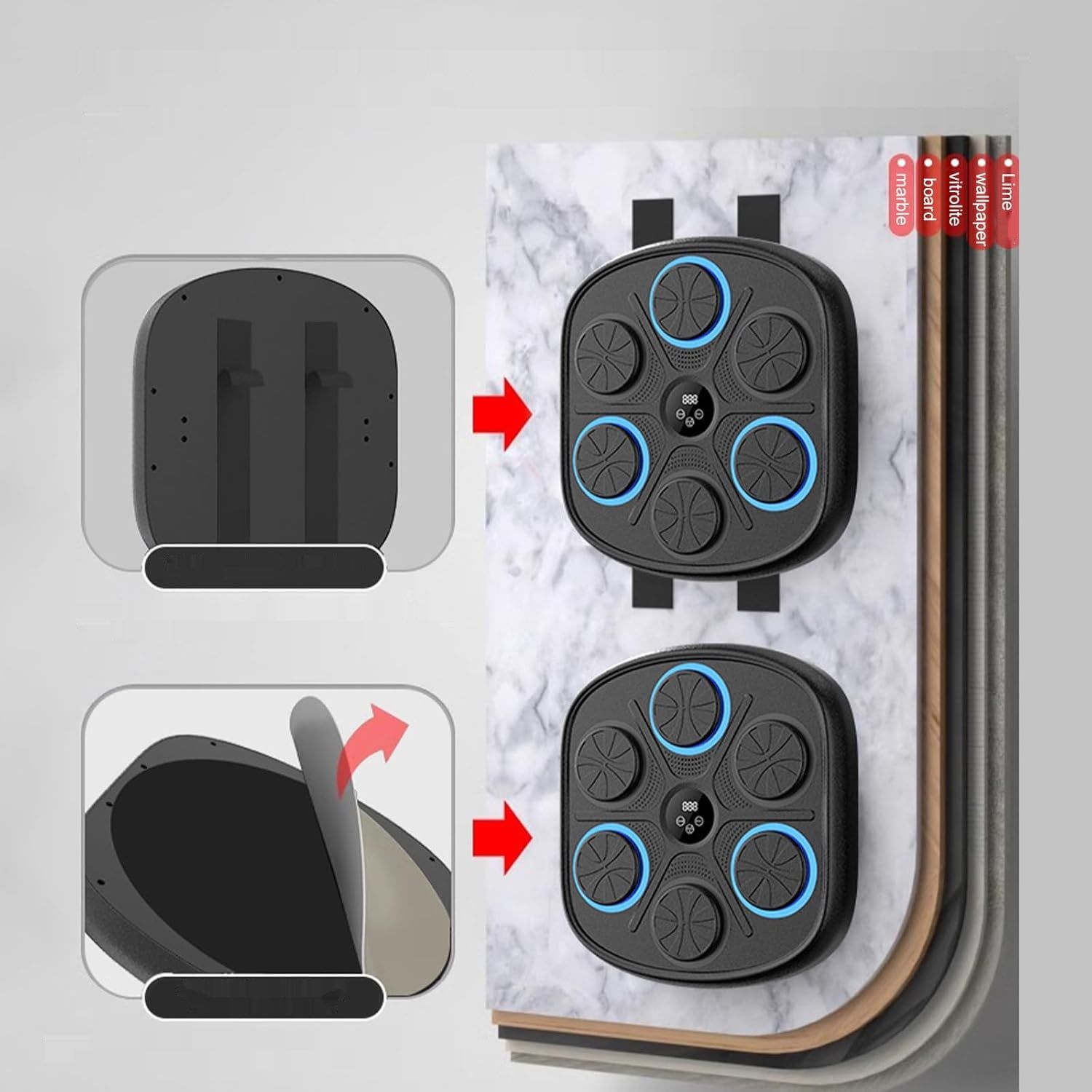 Kensbro Music Boxing Machine, LED Elektroniczna Maszyna Bokserska z Bluetooth