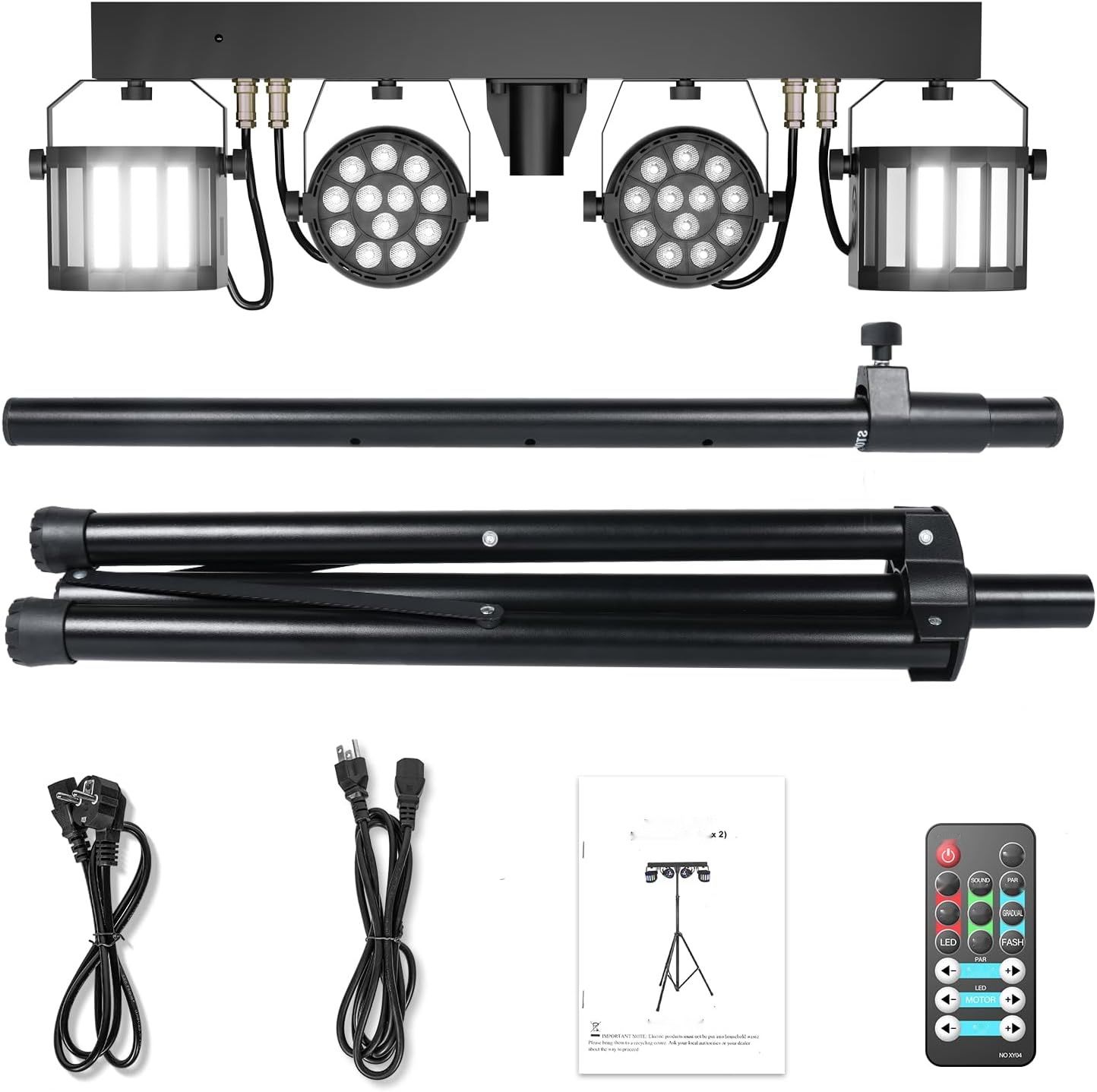 GdjRttk 60W reflektor Derby + RGBW LED par, światło DMX-3/6/15CH