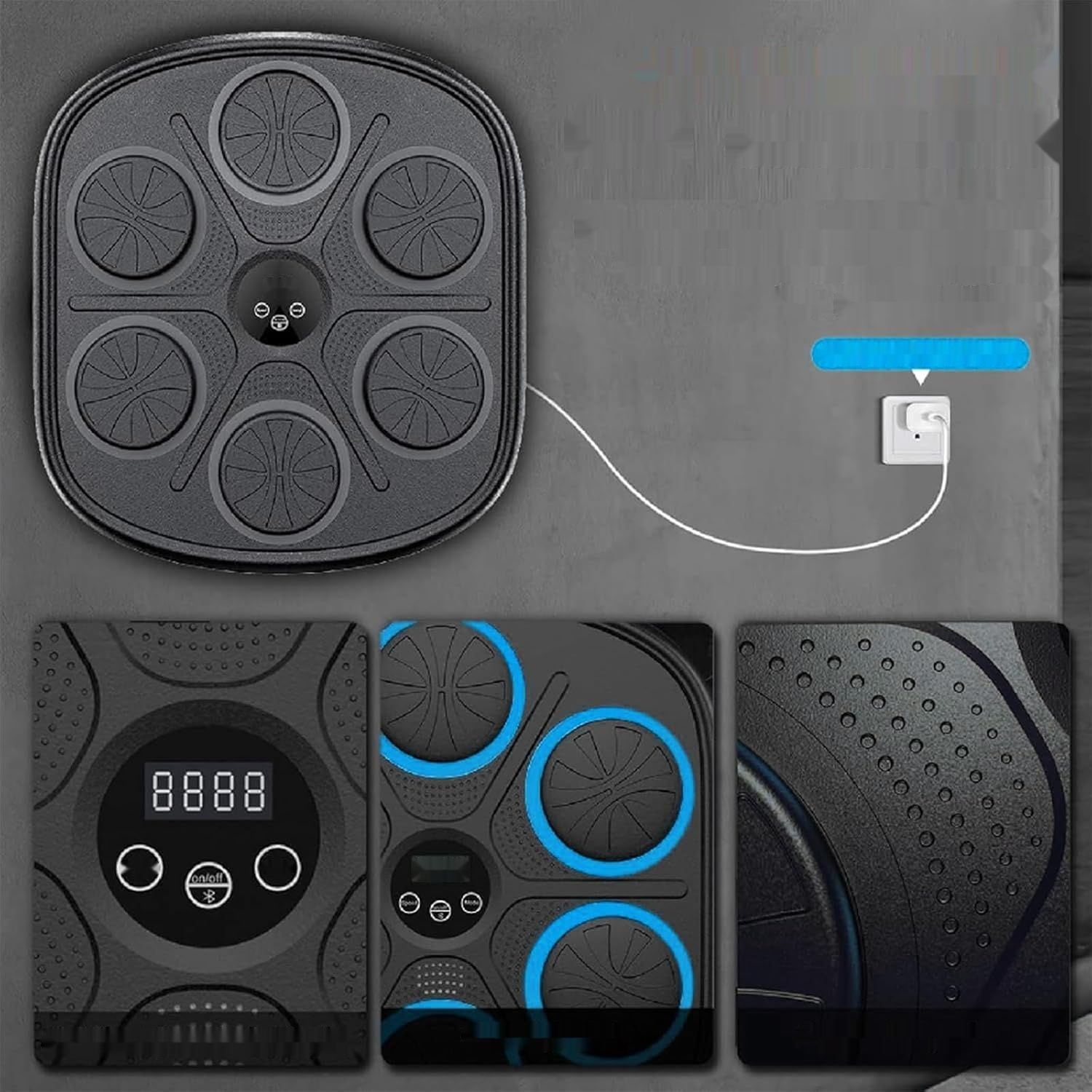 Kensbro Music Boxing Machine, LED Elektroniczna Maszyna Bokserska z Bluetooth