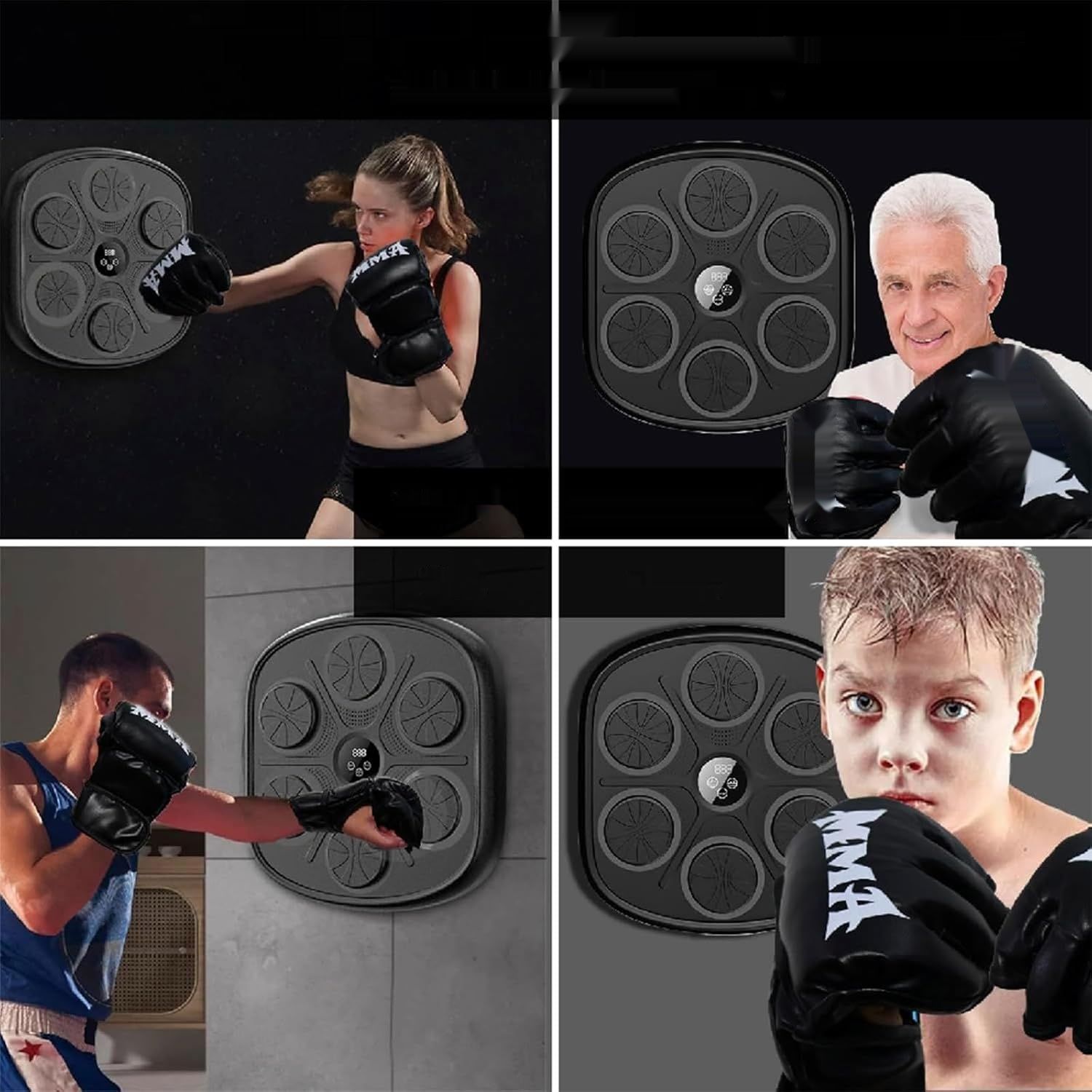 Kensbro Music Boxing Machine, LED Elektroniczna Maszyna Bokserska z Bluetooth
