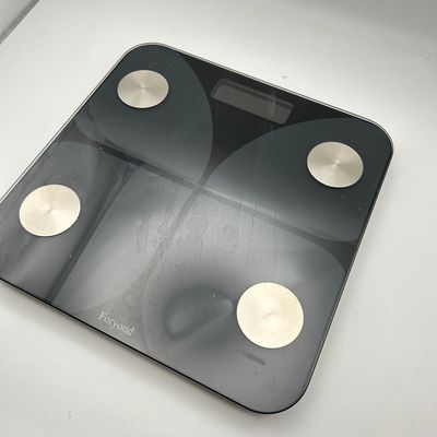 Foryond Cyfrowa Waga z Tkanką Tłuszczową, Bluetooth, Do 180 kg, Czarna