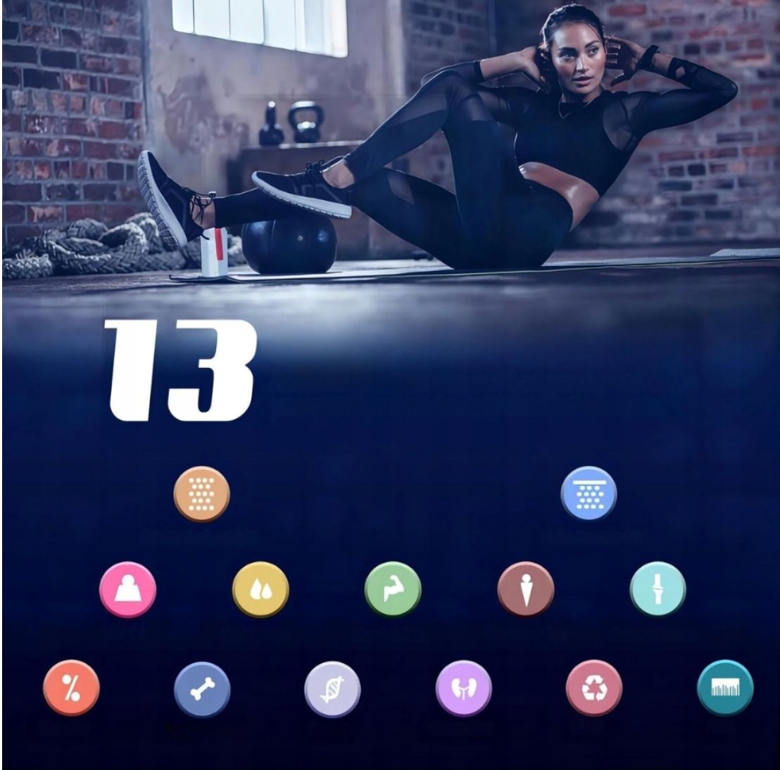 Foryond Cyfrowa Waga z Tkanką Tłuszczową, Bluetooth, Do 180 kg, Czarna