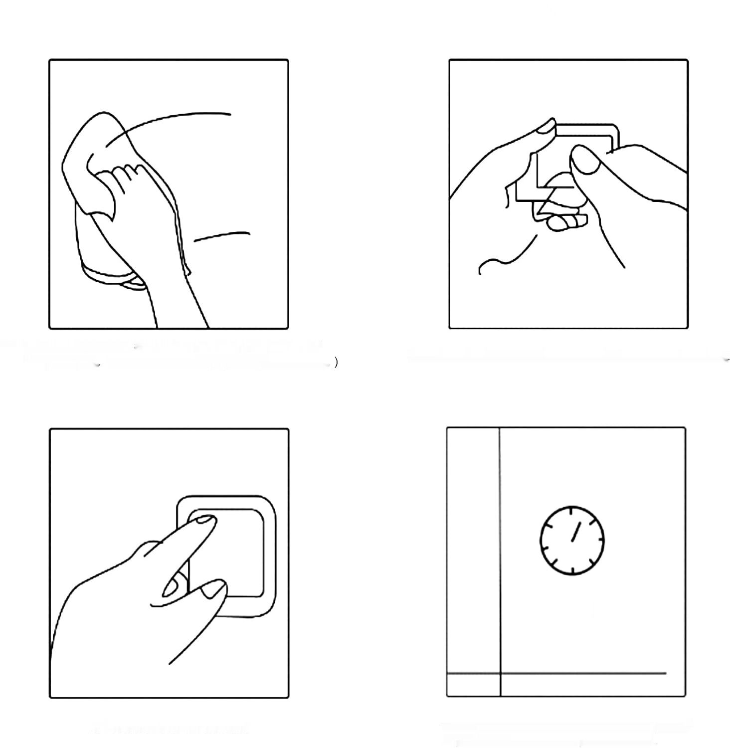 EXLECO 39cm Wieszak na ręczniki Samoprzylepny