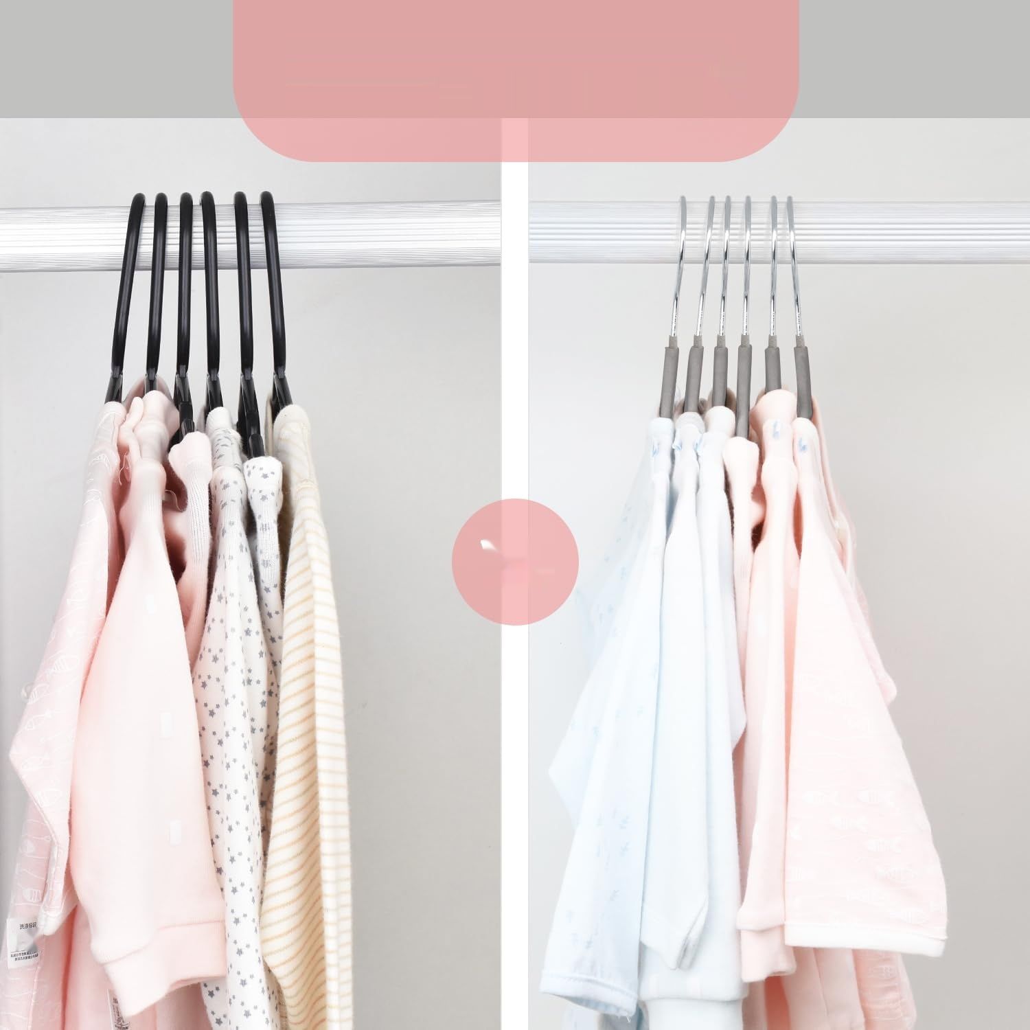 ManGotree Wieszaki Aksamitne dla Dzieci, 15 Sztuk Antypoślizgowe (Szare)