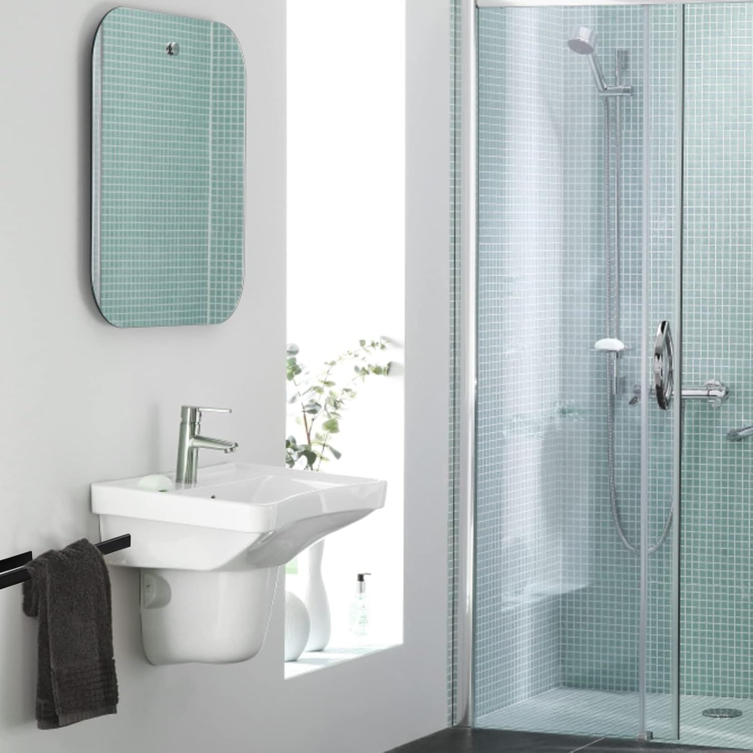 EXLECO 39cm Wieszak na ręczniki Samoprzylepny