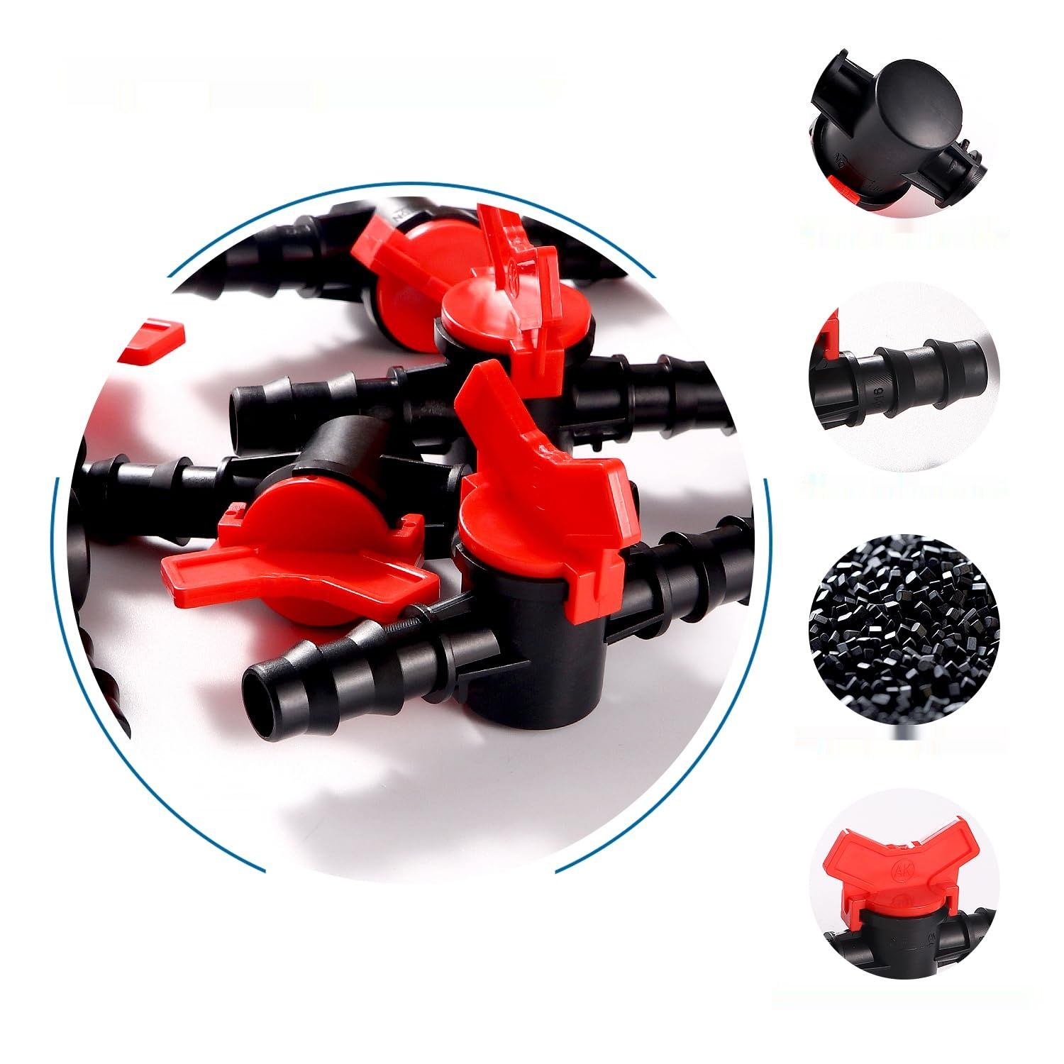 VooGenzek 10 Sztuk 16mm Zawór Przełączający Nawadnianie