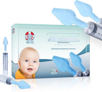 MUMI&#39;S Nasal Shower - Zestaw 4 strzykawek do płukania nosa dla dzieci.