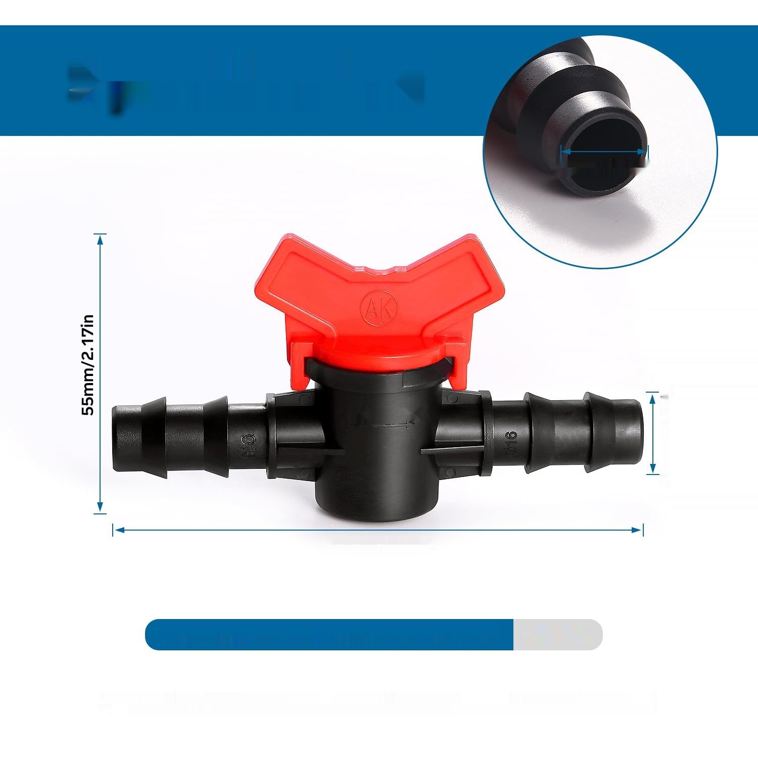 VooGenzek 10 Sztuk 16mm Zawór Przełączający Nawadnianie