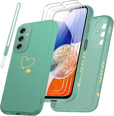 Czyoa Etui do Galaxy A14 5G/4G, z folią ochronną ze szkła