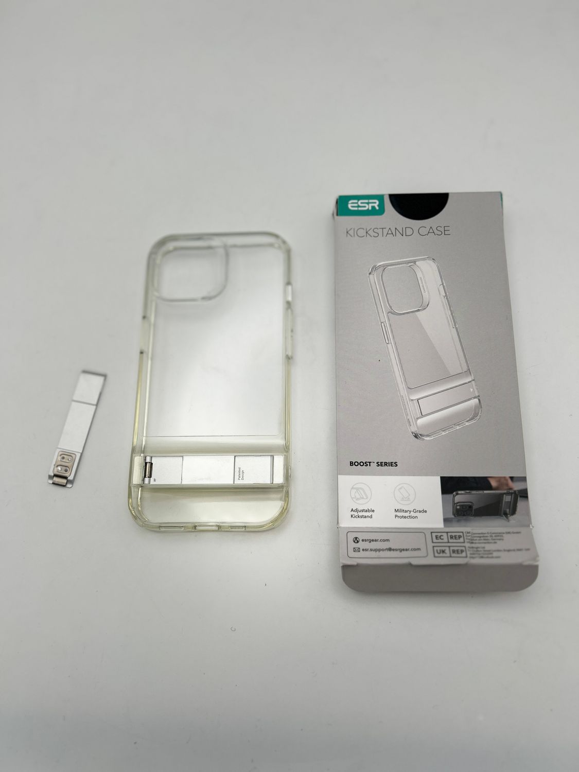 ESR Etui iPhone 15 Boost, Metalowa podstawka, Wojskowa ochrona