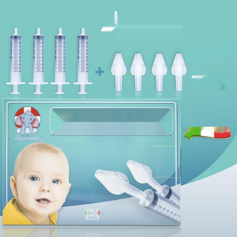 MUMI&#39;S Nasal Shower - Zestaw 4 strzykawek do płukania nosa dla dzieci.