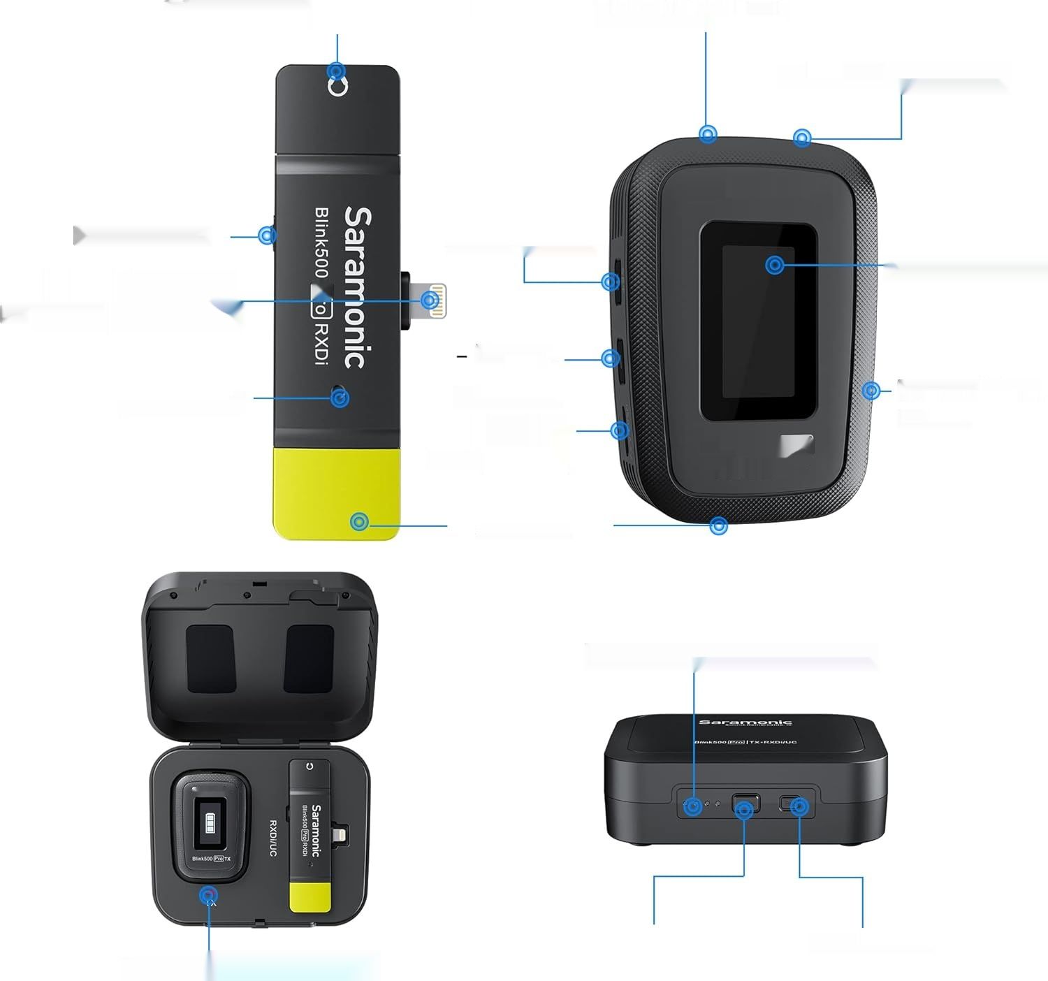 Saramonic Blink500 Pro B3 Bezprzewodowy Mikrofon Lavalier Dual Channel dla iOS