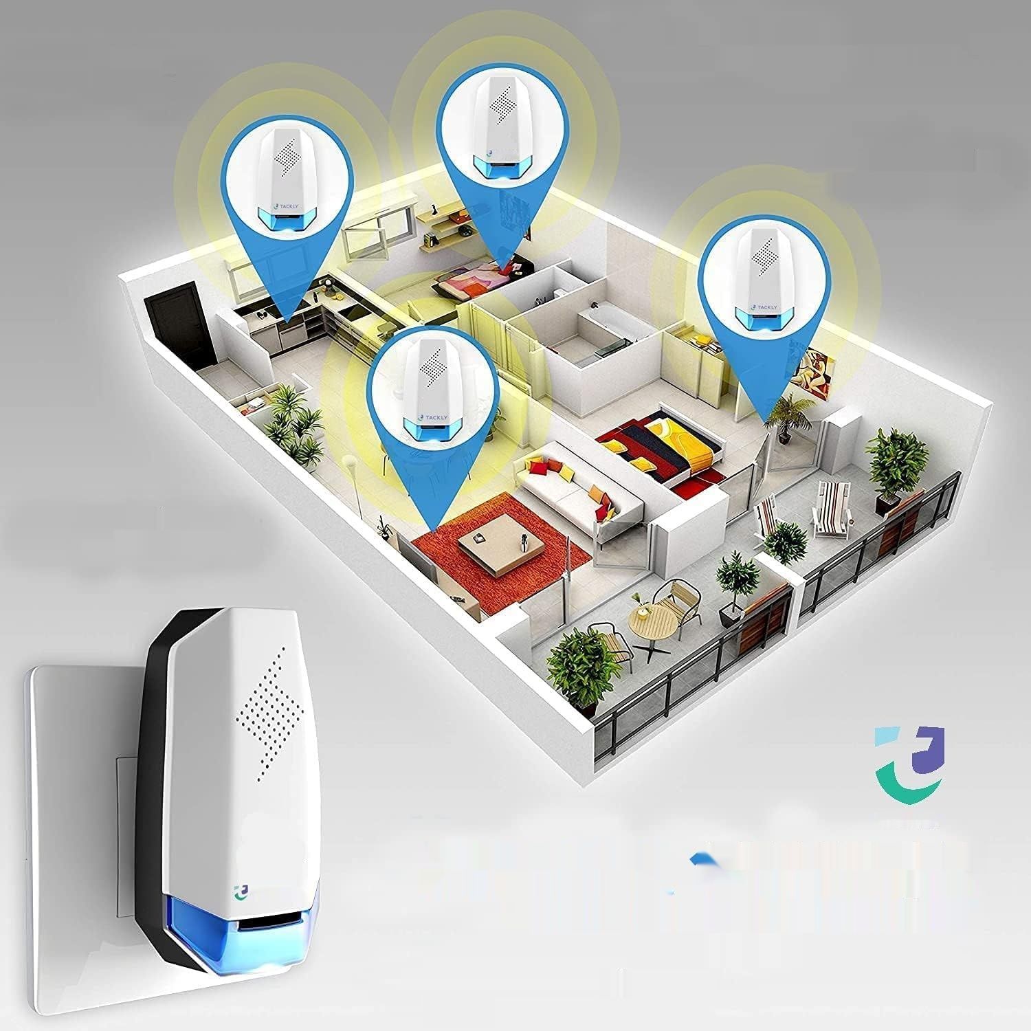 TACKLY odstraszacz komarów i szkodników, elektryczny, opakowanie x 2.