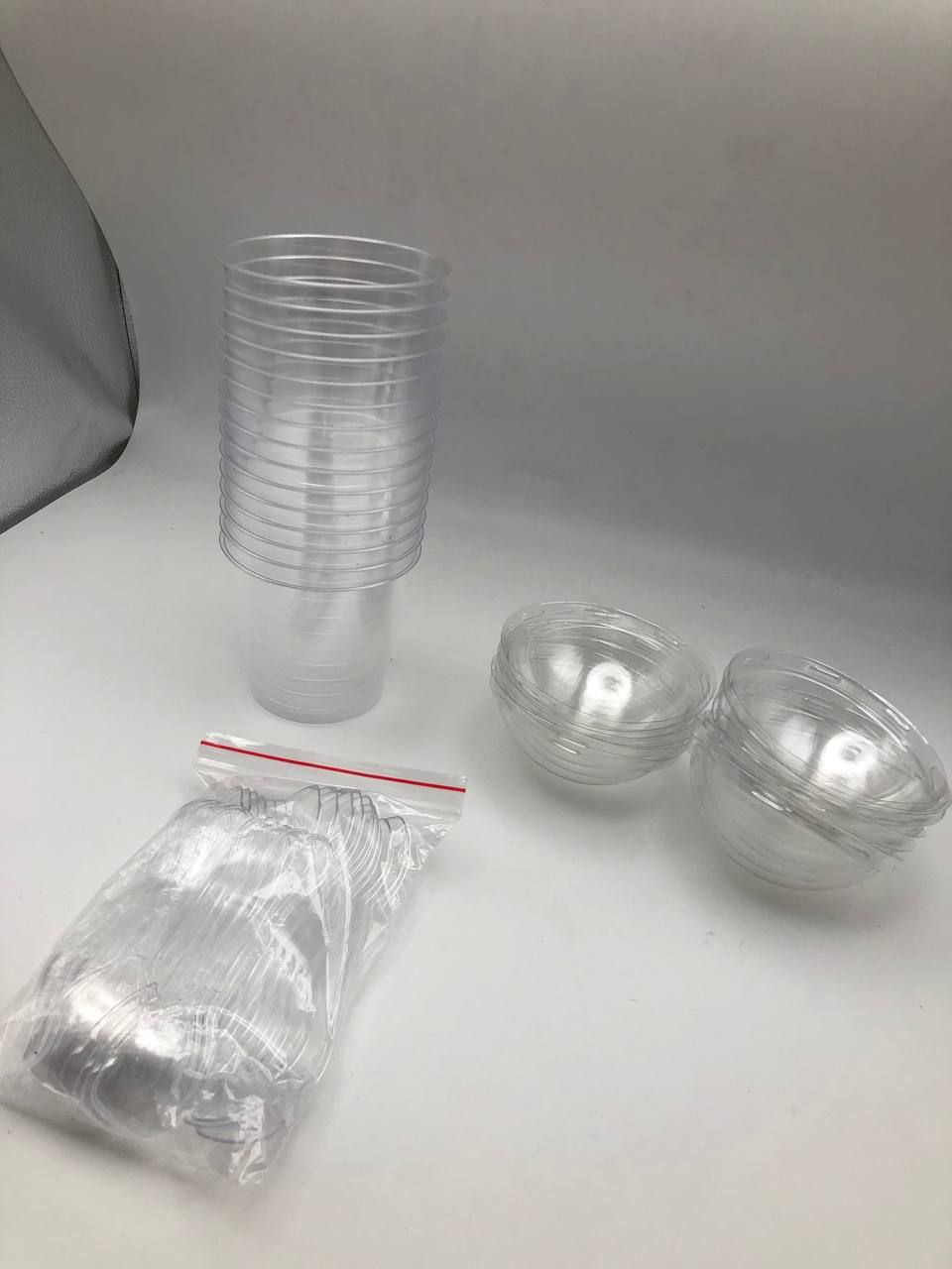 CoKeeSun Zestaw  Kubków Deserowych z Pokrywkami i Łyżeczkami, 200 ml