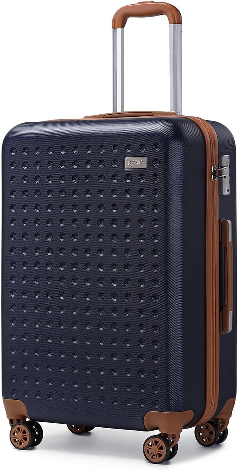 Kono Walizka kabinowa 76 cm z zamkiem TSA i 4 kółkami (Niebieska)