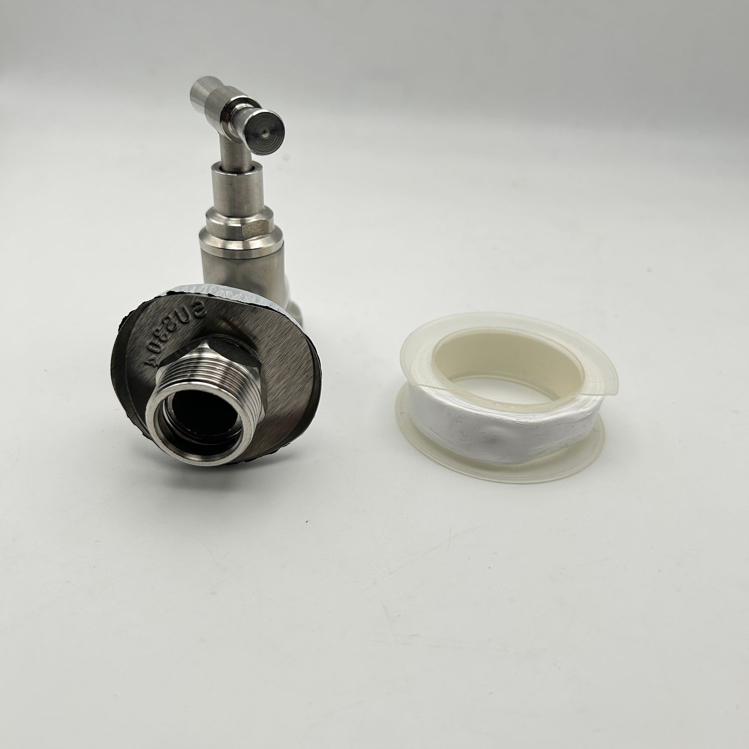 Tondiy Outlet Kran 1/2 cal SUS304 stal, matowy, z adapterem 3/4 cal.