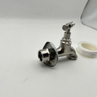 Tondiy Outlet Kran 1/2 cal SUS304 stal, matowy, z adapterem 3/4 cal.