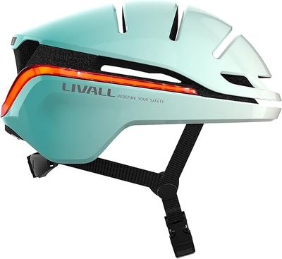 LIVALL Inteligentny Kask Rowerowy z Bluetooth, światłami i alarmem SOS. miętowy, M (54-58 cm)