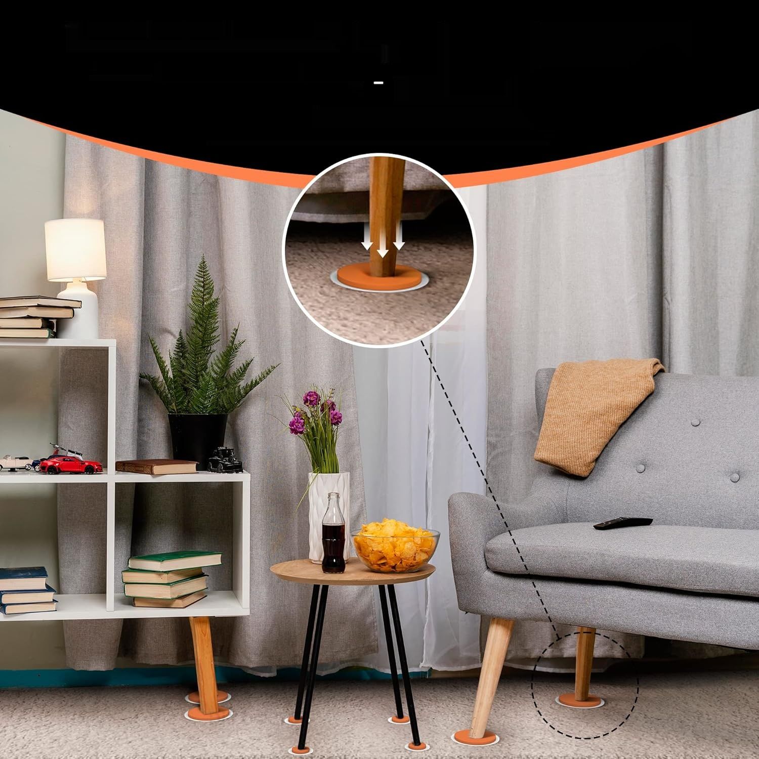 DIY Doctor Deluxe Ślizgacze (15 Jednostek) – Ślizgacze do Mebli