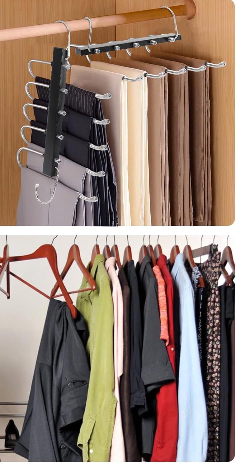 Wieszak na spodnie TAOPE, wieszaki na spodnie ze stali nierdzewnej