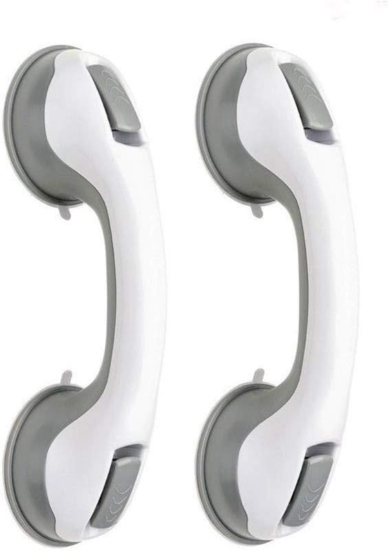 Qiu&#39;s dom 2 x Uchwyt z Próżniową Przyssawką, do Prysznica i Wanny (Szary)