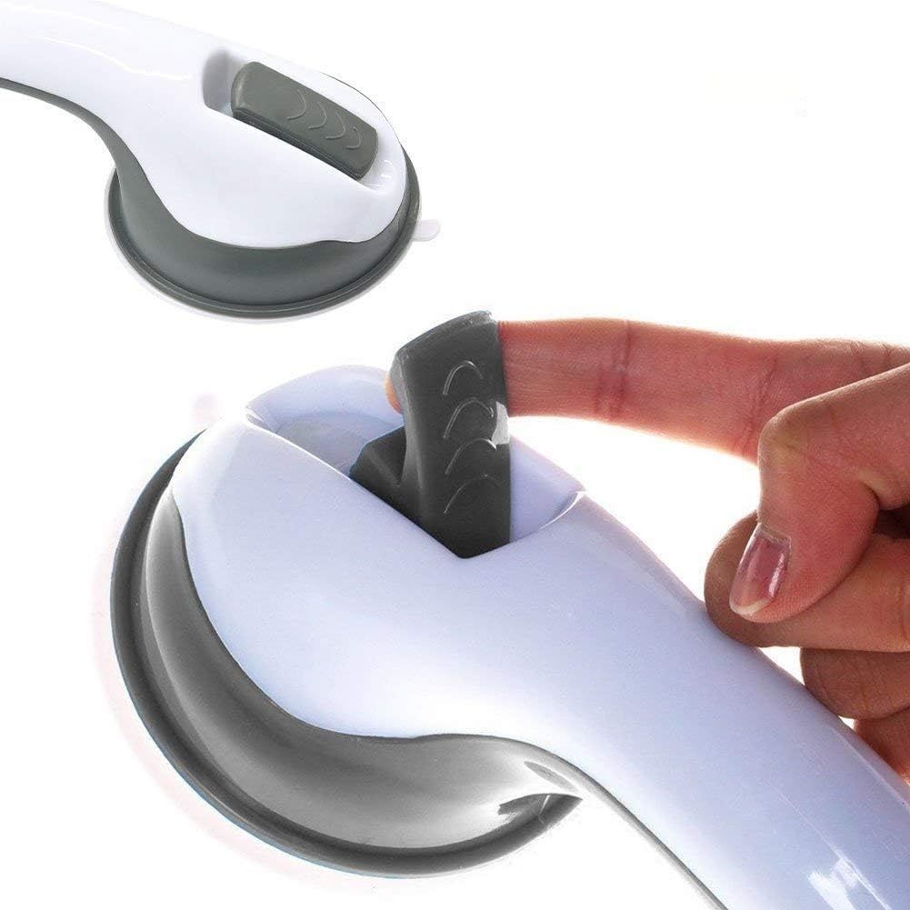 Qiu&#39;s dom 2 x Uchwyt z Próżniową Przyssawką, do Prysznica i Wanny (Szary)