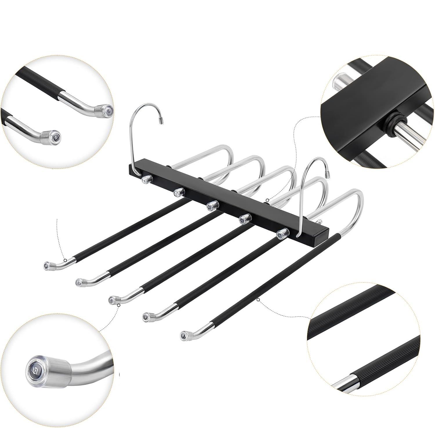 Wieszak na spodnie TAOPE, wieszaki na spodnie ze stali nierdzewnej