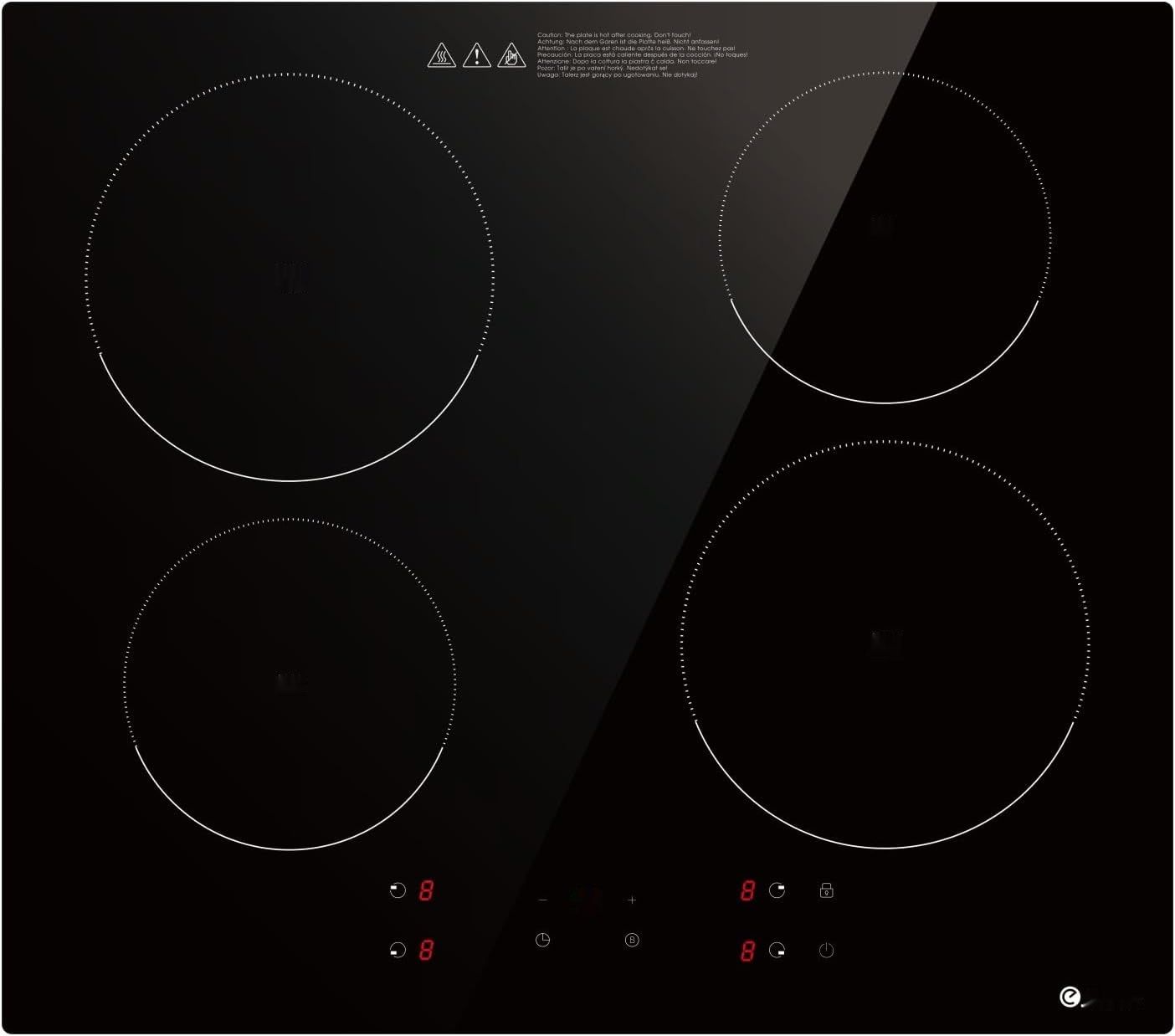 Katro Płyta indukcyjna 7200W, 4 palniki, 60 cm