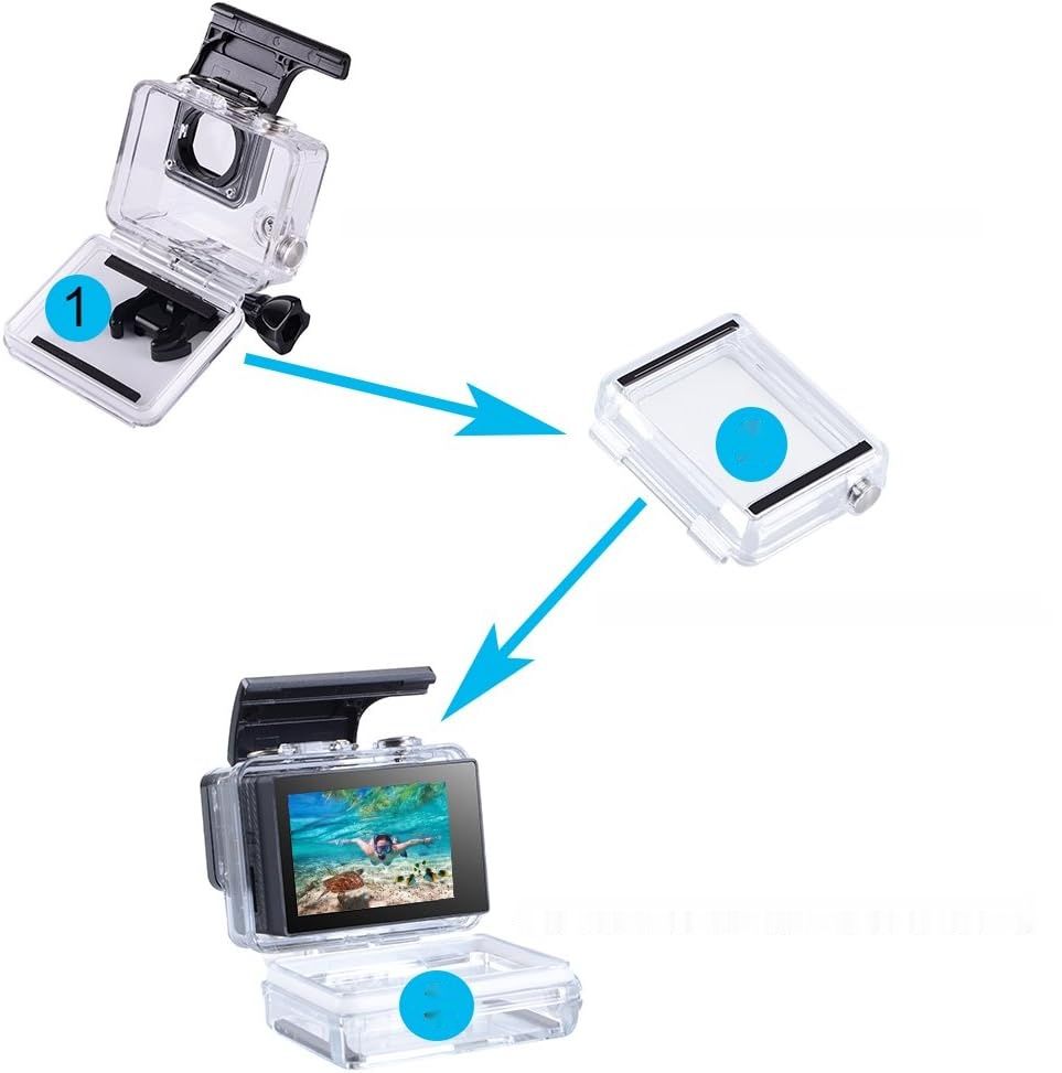 Suptig BacPac Backdoor kompatybilny z GoPro Hero4 Silver, Hero4 Black