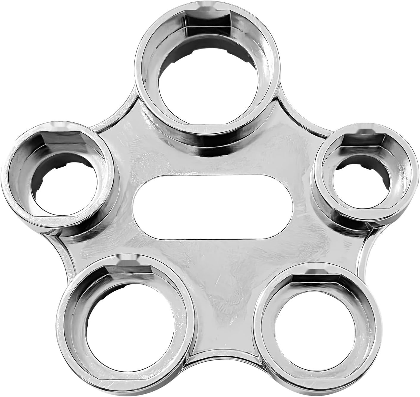 QILUCKY Klucz do montażu aeratora, 10 rozmiarów, stop cynku, srebrny