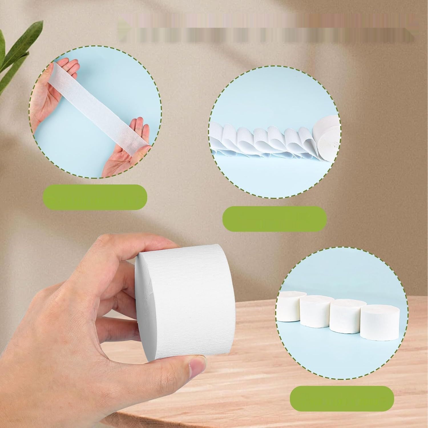 Biały Papier Krepowy do Dekoracji 12 rolek, 4,5 cm x 25 m