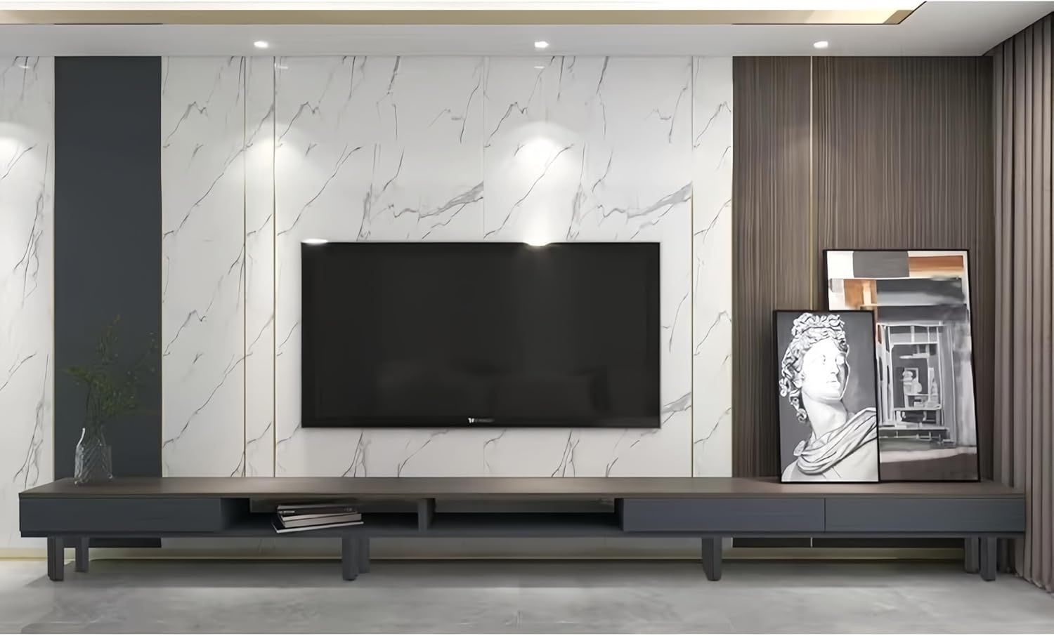 PUTOAHAO Nóżki meblowe (czarne, 6 cm)