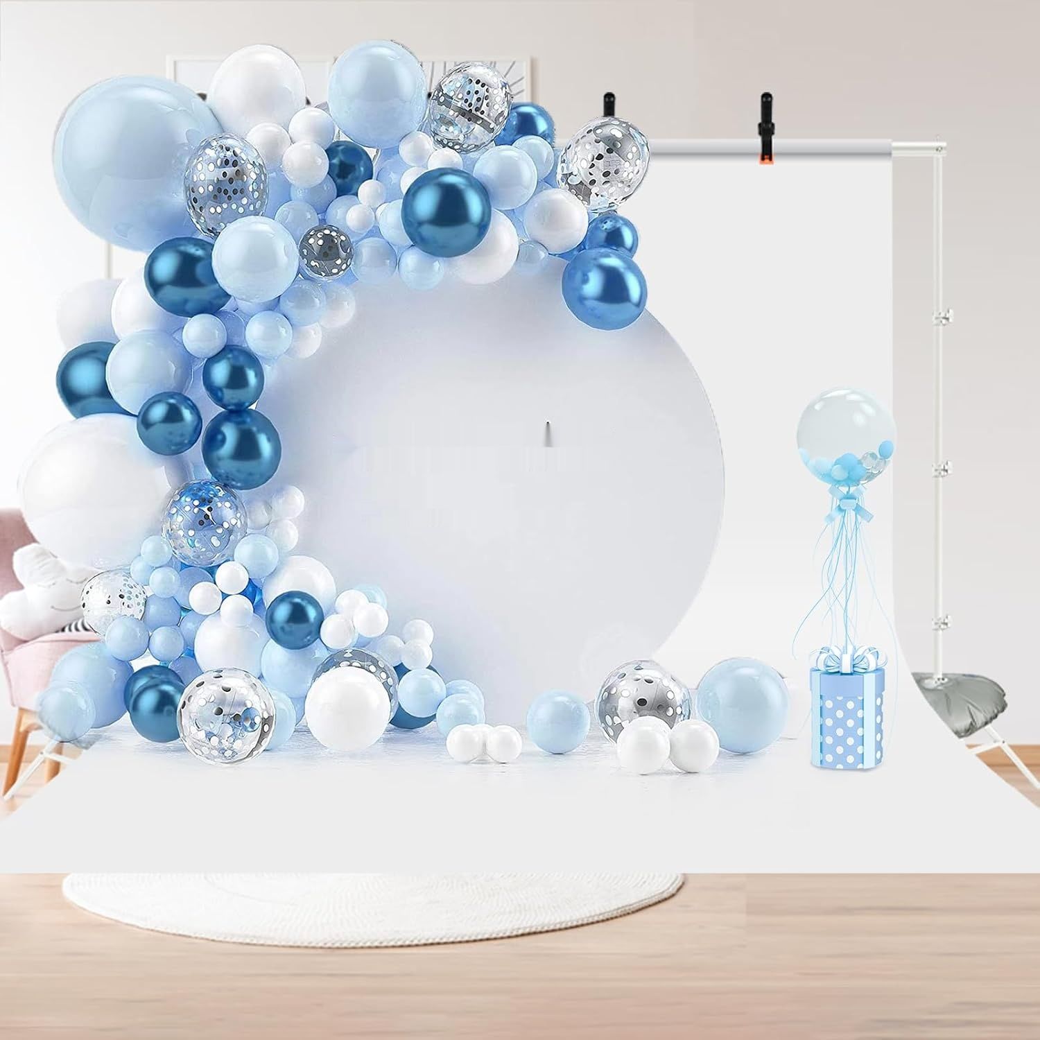 BENOISON Statyw do Tła Fotograficznego - 2,6 x 3 m Regulowany System Tła