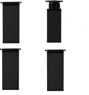 PUTOAHAO Nóżki meblowe (czarne, 6 cm)