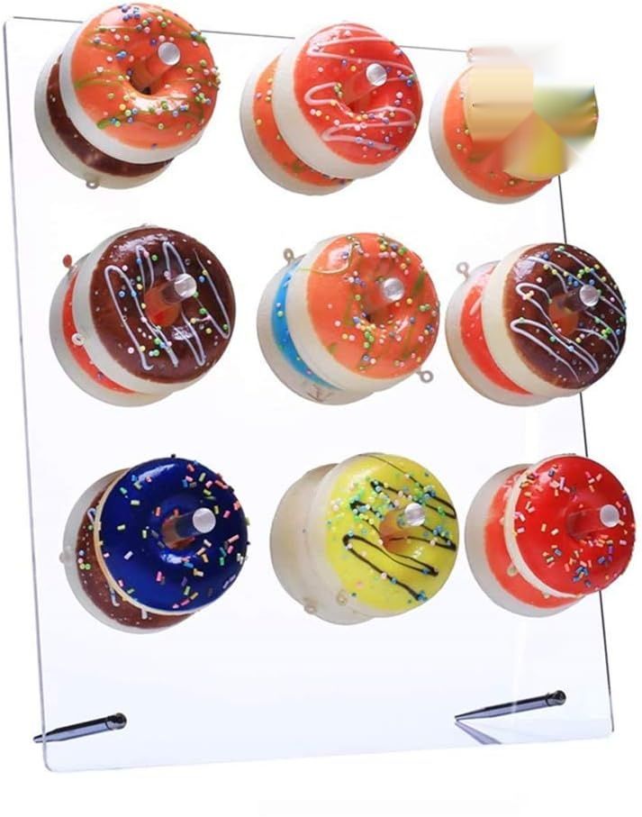 POHOVE Stojak na Pączki Akrylowy przezroczysty prostokątny