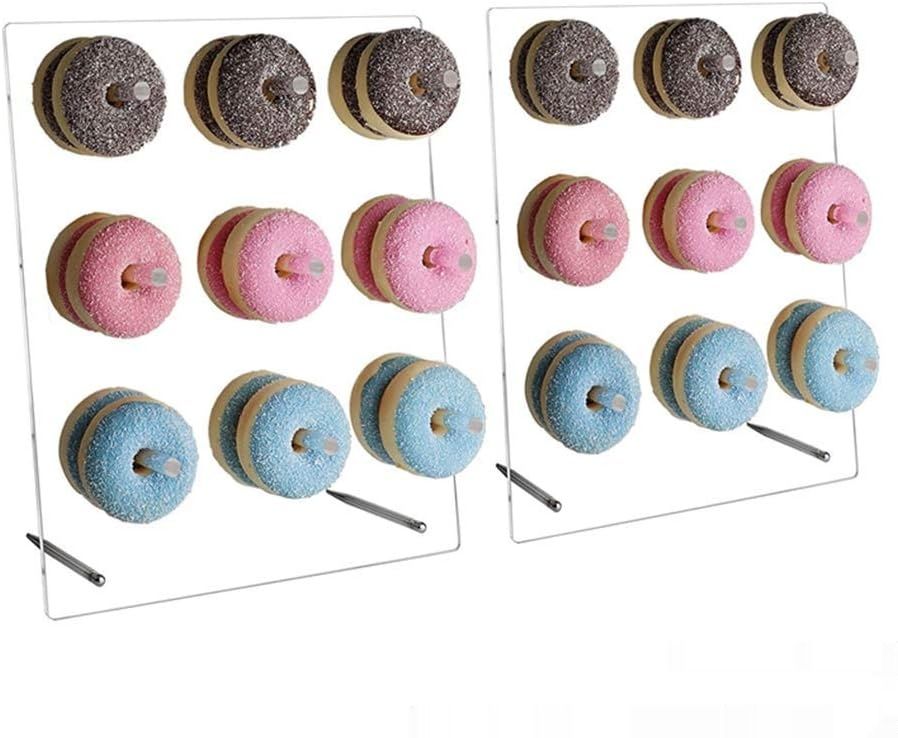 POHOVE Stojak na Pączki Akrylowy przezroczysty prostokątny