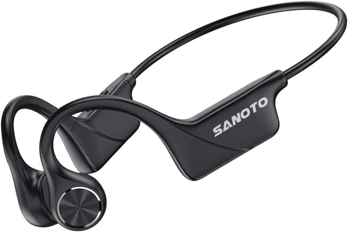 SANOTO Open Ear Słuchawki Bluetooth 5.3, Słuchawki przewodnictwa kostnego.