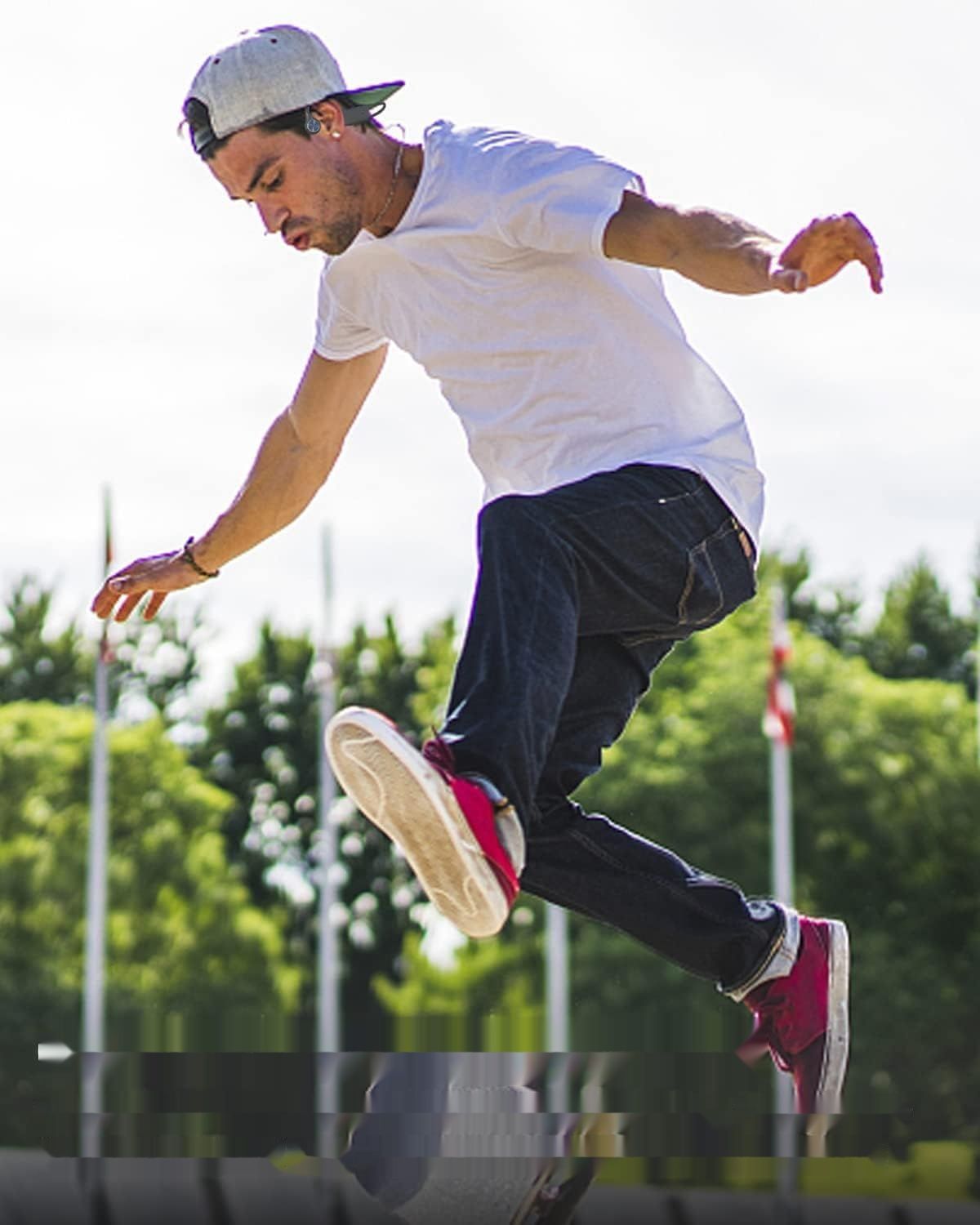 SANOTO Open Ear Słuchawki Bluetooth 5.3, Słuchawki przewodnictwa kostnego.