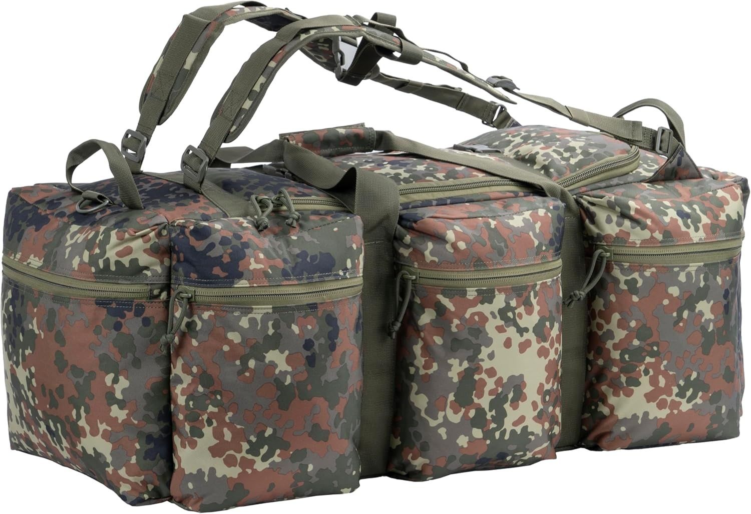 Backferry Duża torba wojskowa 100L, Camo Flecktarn, Plecak