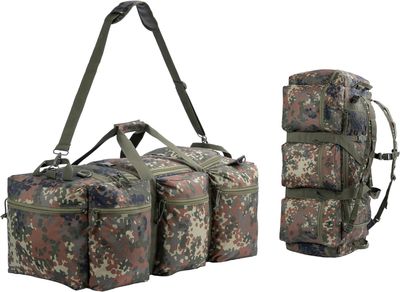 Backferry Duża torba wojskowa 100L, Camo Flecktarn, Plecak