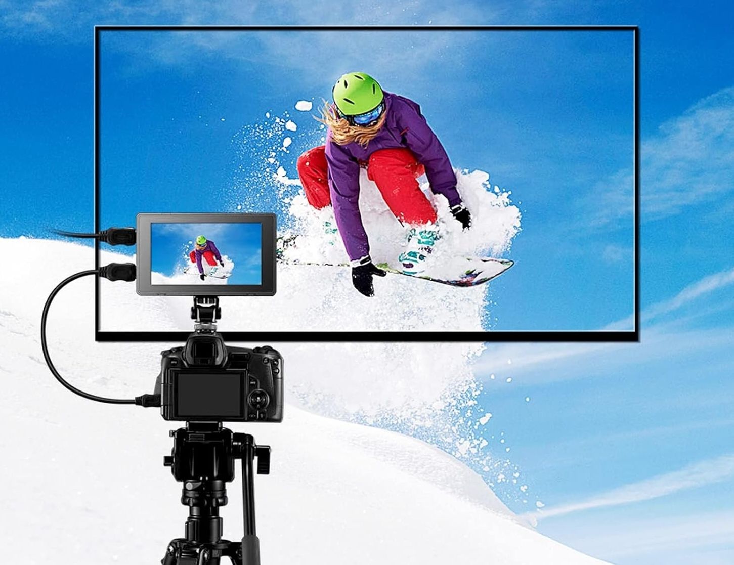 Godox GM55 Monitor dotykowy do kamery 5,5&quot; 4K HDMI Monitor wideo.