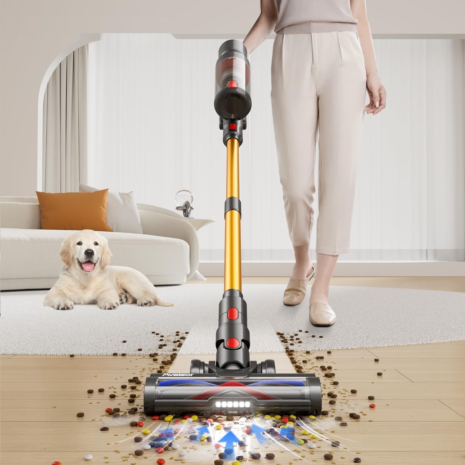 Avalsor Odkurzacz bezprzewodowy 45000 Pa/550 W/65 min, 1,5 l.