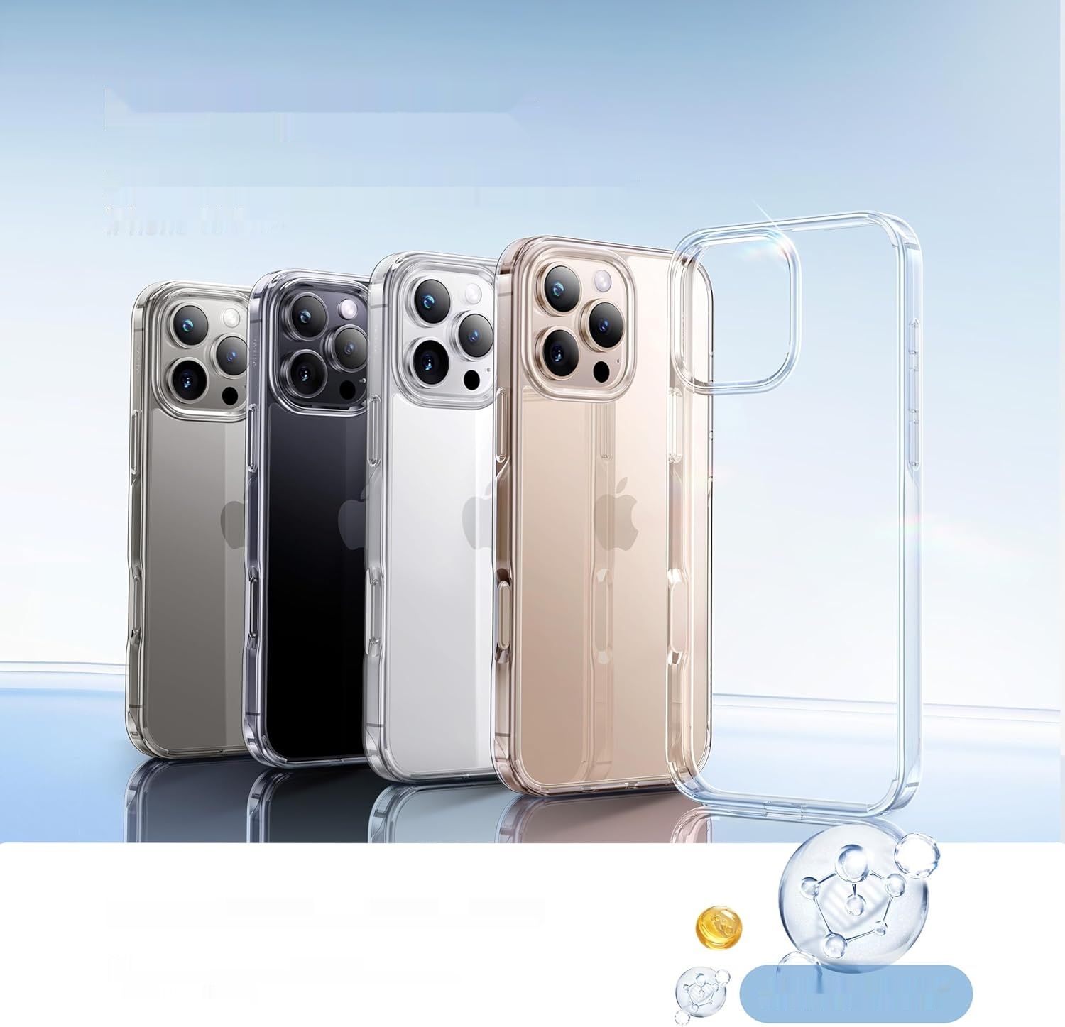 CASEKOO Crystal Clear Etui do iPhone 16 Pro