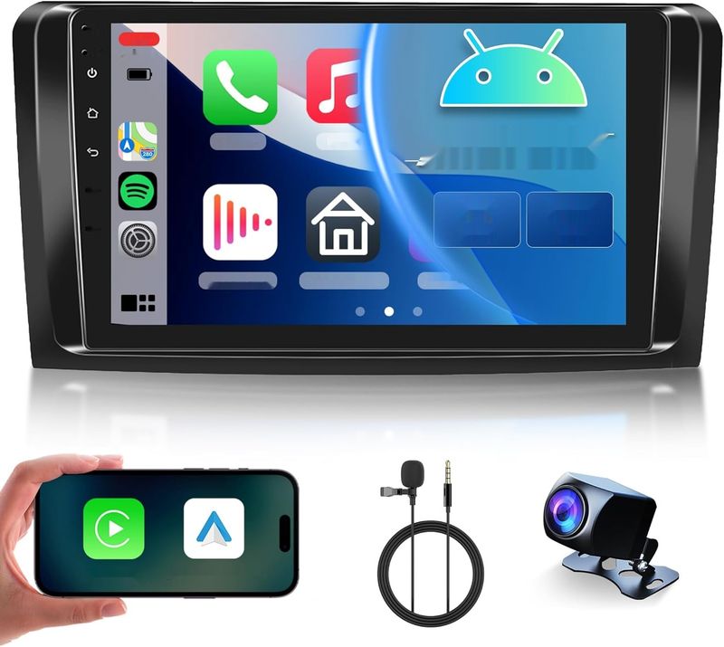 2G+64G Bezprzewodowy Carplay Android 13 Radio Samochodowe do Mercedes Benz