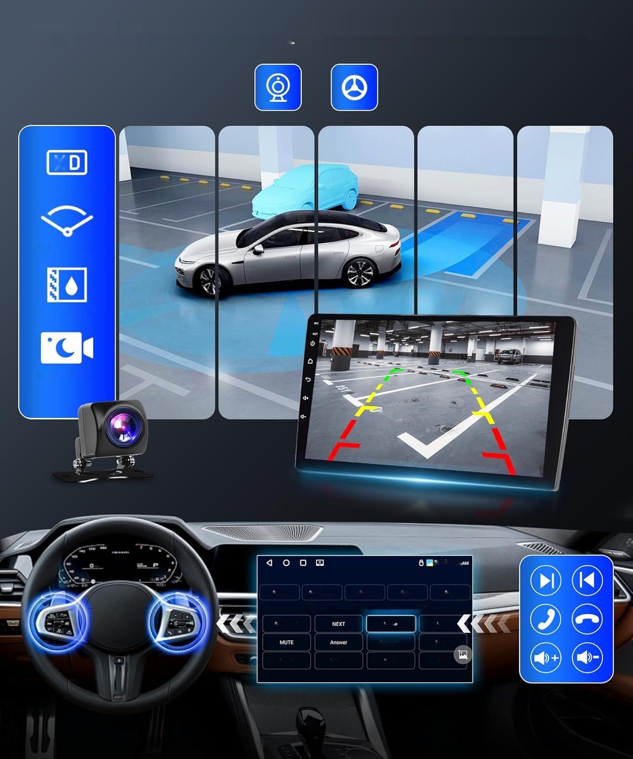 2G+64G Bezprzewodowy Carplay Android 13 Radio Samochodowe do Mercedes Benz