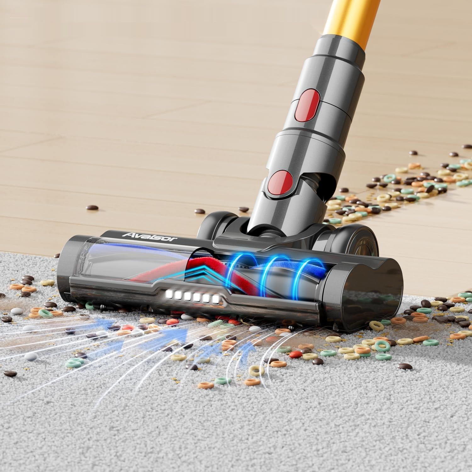 Avalsor Odkurzacz bezprzewodowy 45000 Pa/550 W/65 min, 1,5 l.