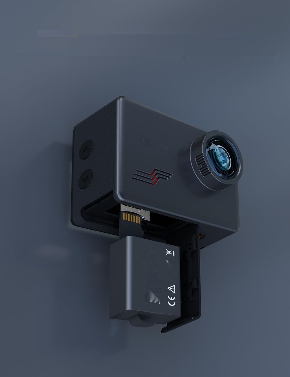 Apexcam M80 Kamera Sportowa z kartą 64 GB 4K 60 FPS 48 MP WiFi 40 m